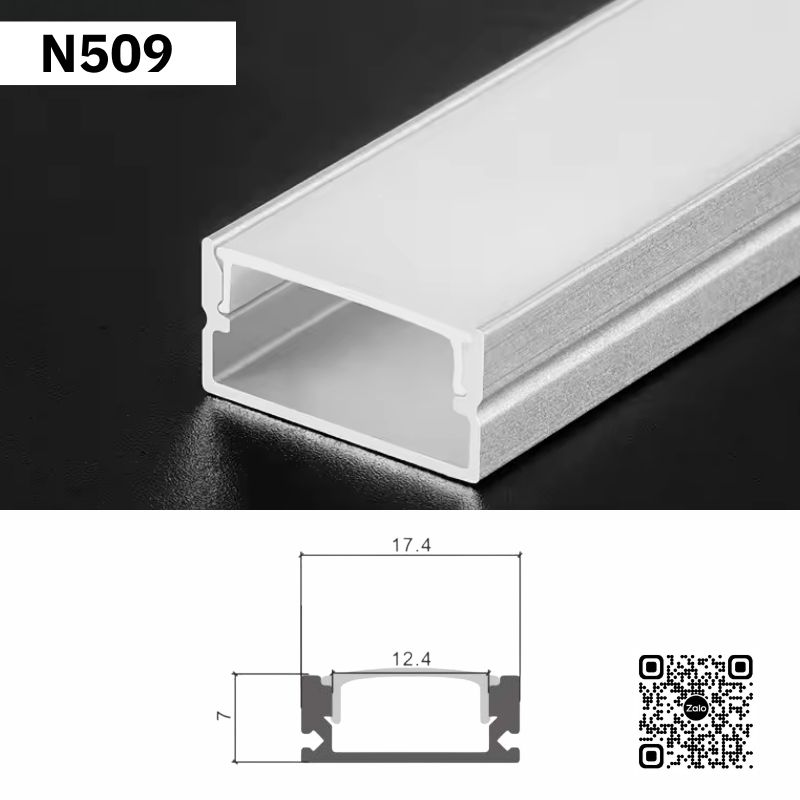 Thanh Nhôm Định Hình Lắp Nổi 2 Mét | N509